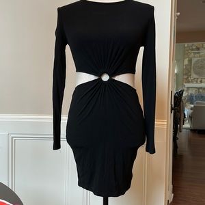 Black cut out dress